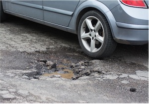 Rochester Car Accidents Caused By Potholes