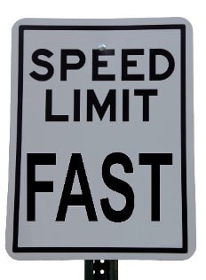 Speed limit signal