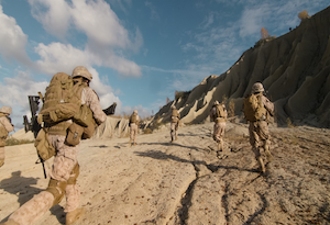 Soldiers in Desert