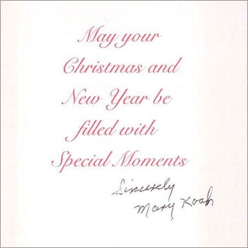 Mary Koah thank you card