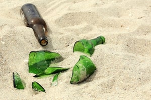 Broken bottles