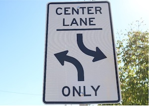 Center Lane Only