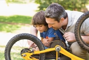 Child bicycle accident