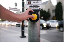 Pedestrian crossing button