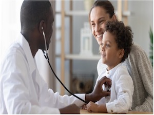 Doctor Consulting a Child