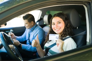 Girl with Drive License Approved