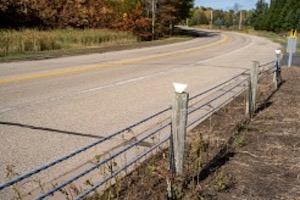 Highway guardrail