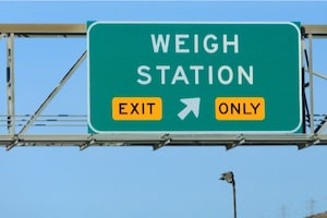 Weigh station signal