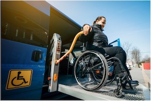 wheelchair adapted bus